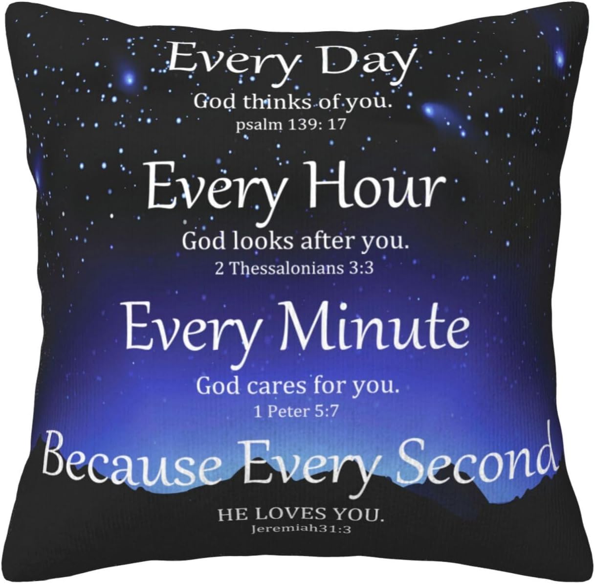 GAKCNSVI Bible Verse Pillow Cover, Religious Pillowcase