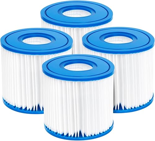 Filtros de piscina compatibles con el tipo D, para Summer Waves P57100102, SFS-350 RP-350 RP-400 RP-600 RX-600, paquete de 4