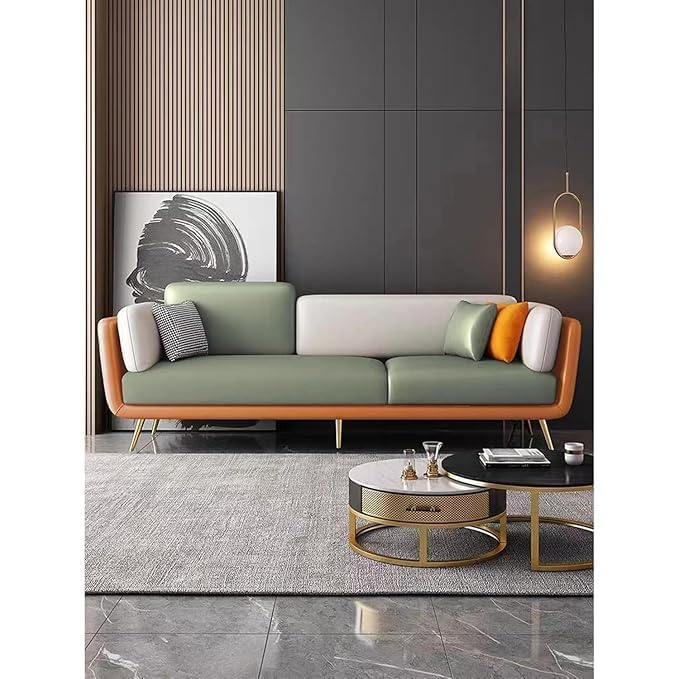 Image of Stylish & Modern Heavy Duty & Luxurious Traditional 3 Seater Sofa Chesterfield Sofa Arm Three Seat Sofa for Living Room Guest Room Hotels & Office. (3+1+1 Velvet Green)