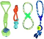 4 Brinquedo Pet Corda Mordedor Resistente Interativo Cachorro Forte