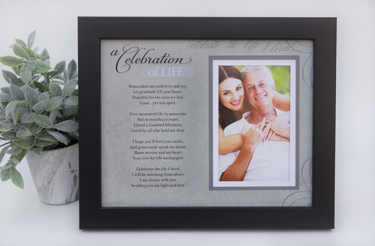 Cornice Commemorativa Girevole A 360° Per Foto 10x15 Cm - Regalo Di Simpatia Per Perdita Persona Cara - Ciondolo A Cuore Con Incisione - Ricordo Per Funerali O Condoglianze