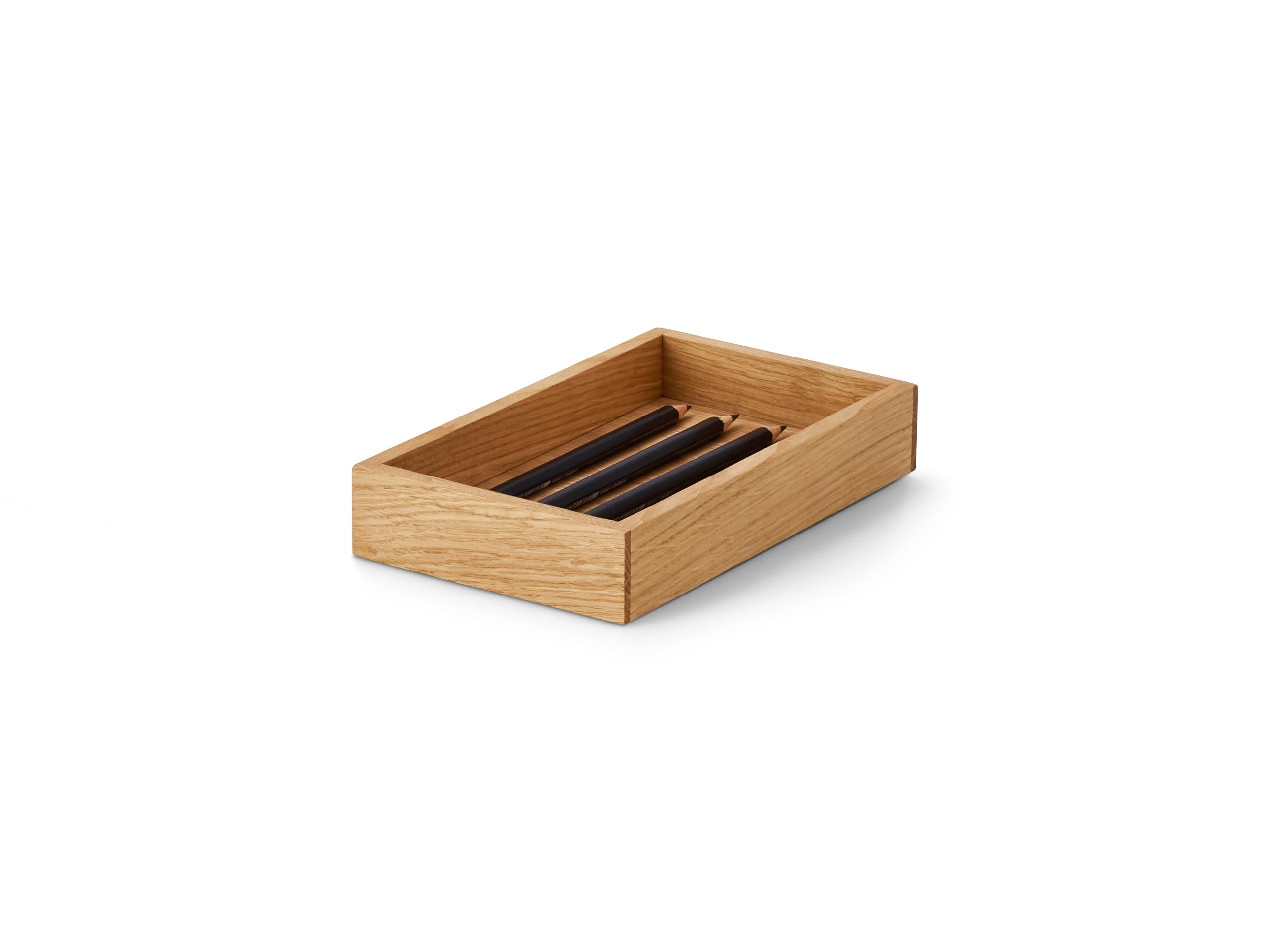 Oakywood Oak Ywood Valet Tray – Solid Wood Desk Organizer – Document, Phone & Tablet Tray – Perfect For Office, Home, Or School - – Small