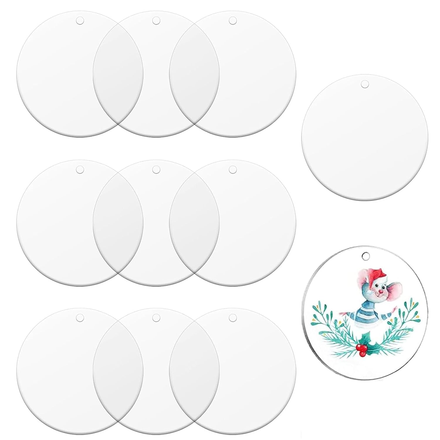 10x Acrylscheiben Transparent - 15cm Rund, 2mm Stark Für DIY Projekte