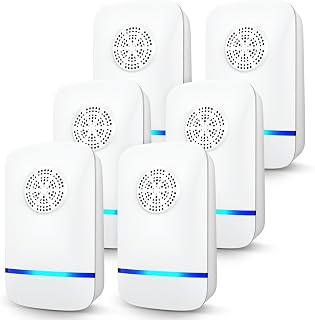 Ultrasonic Pest Repeller 6 Pack, Electronic Indoor Mouse Repellent Plug in for Insect Cockroach Ant Bug Rodent Spider Repellent for House Kitchen Garage Warehouse - Amazon product rated Grade A