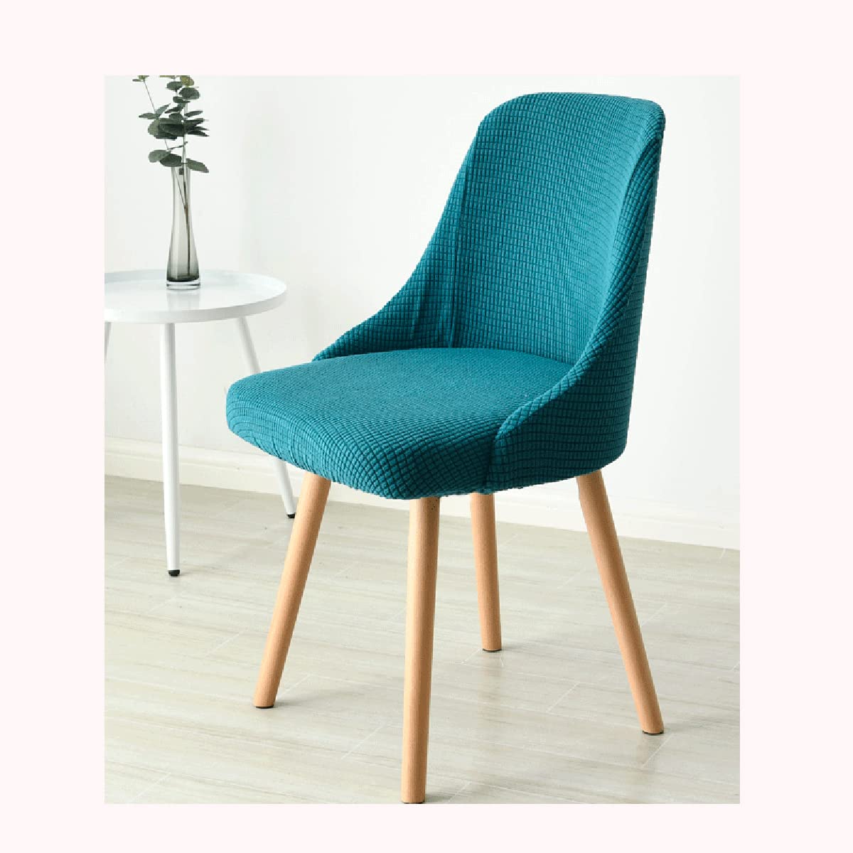 XGANGM Curved Bar Swivel Dining Chair Covers Slipcover with Armrest Back set of 1/2/4/6 Kitchen/Dining/Living Room Counter Chair Slipcover Bar Stools Height Chair Protector Covers,B,4PCS