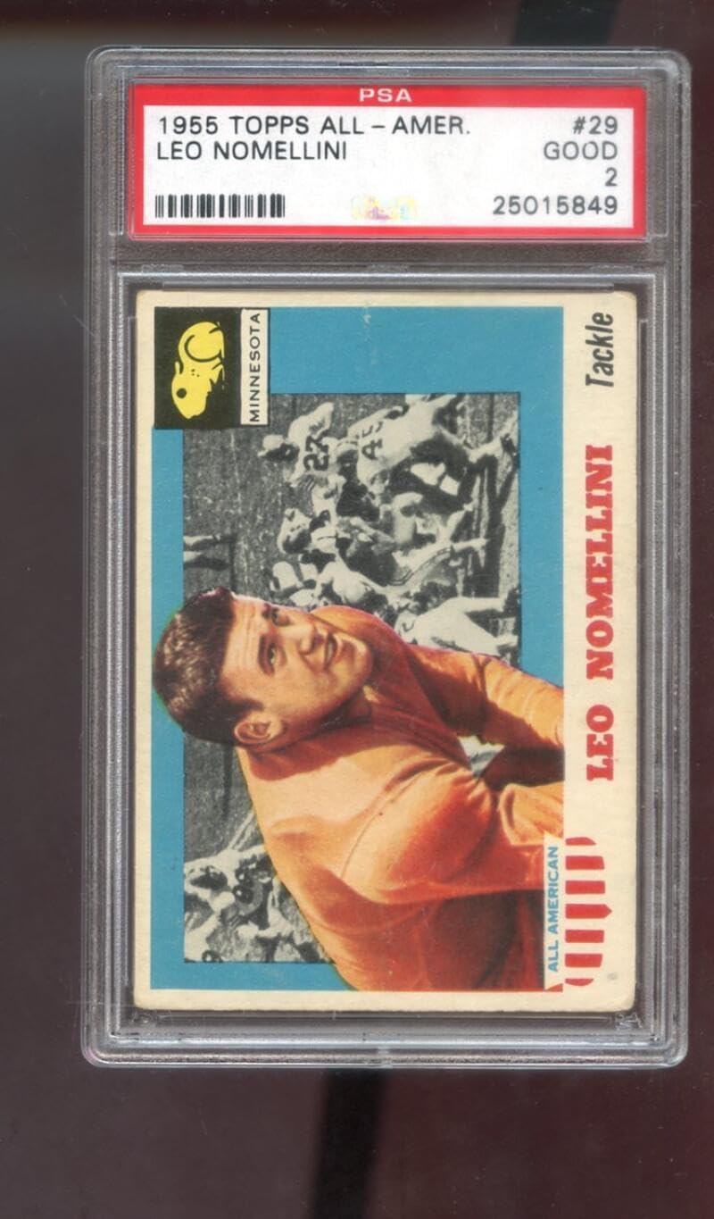 1955 Topps All-American #29 Leo Nomellini PSA 2 Graded Football Card Minnesota