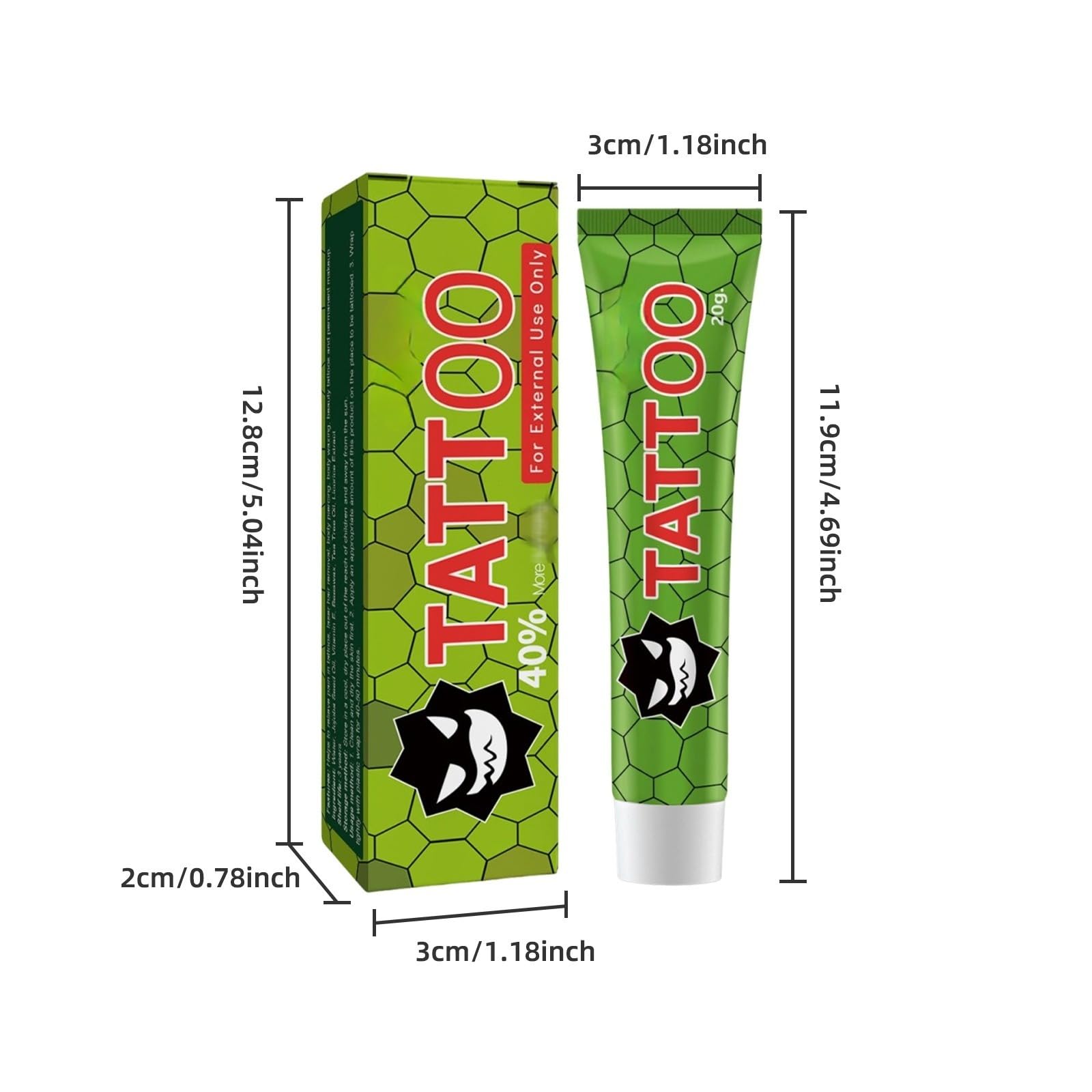 Krem do tatuaggio kremu anestetica extra forte, prima e dopo tatuaggio, spray lenitivo, środek nawilżający na łopatę, depilazione laser i piercing, zapobiega dekoloryzacji, wygładza podrażnienie