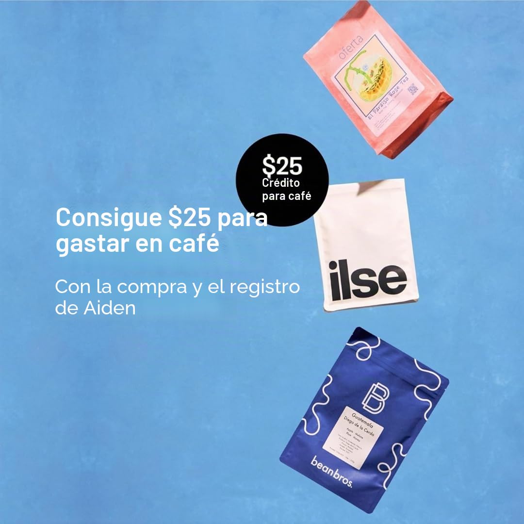Fellow Cafetera de precisión Aiden - Jarra tipo termo para 10 tazas, ayuda para la elaboración integrada, programación, depósito de agua extraíble, blanco mate