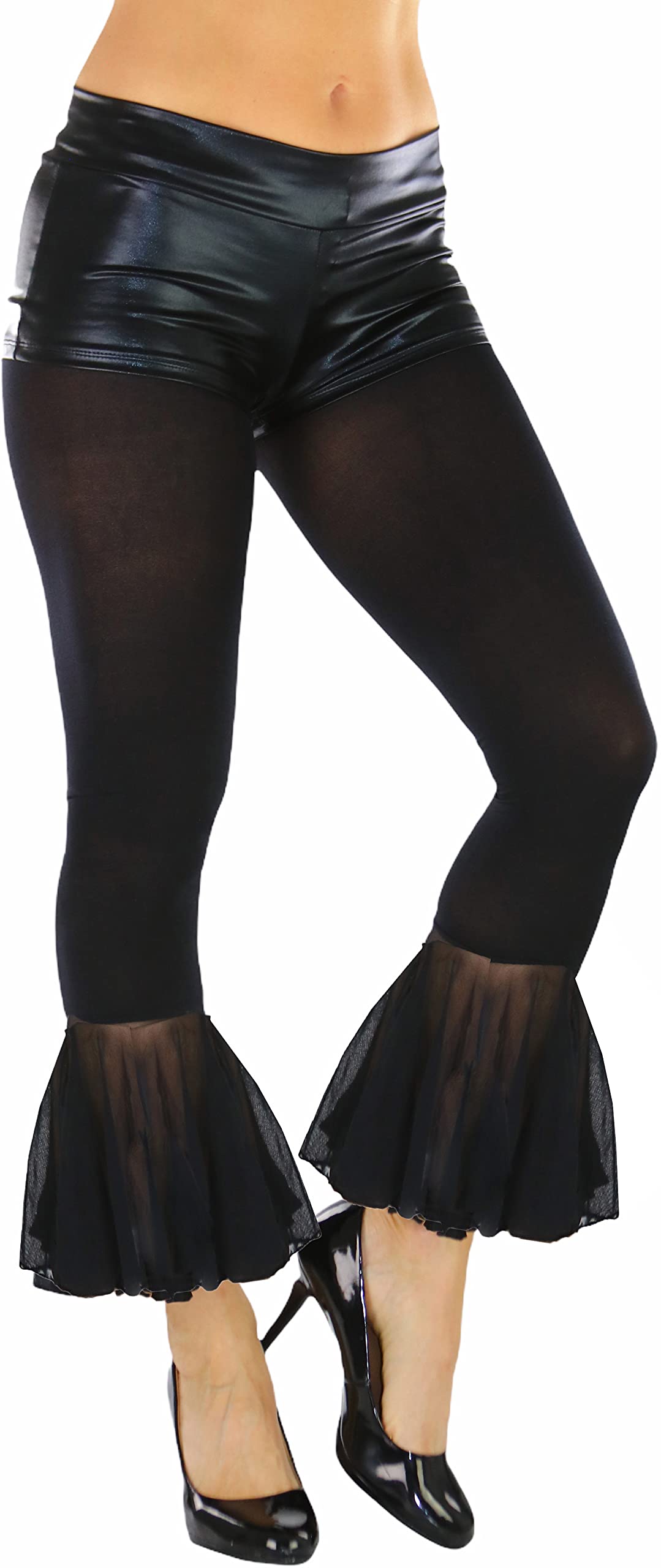ToBeInStyle Women's Opaque Ankle Long Nylon Footless Fun Tights Pantyhose