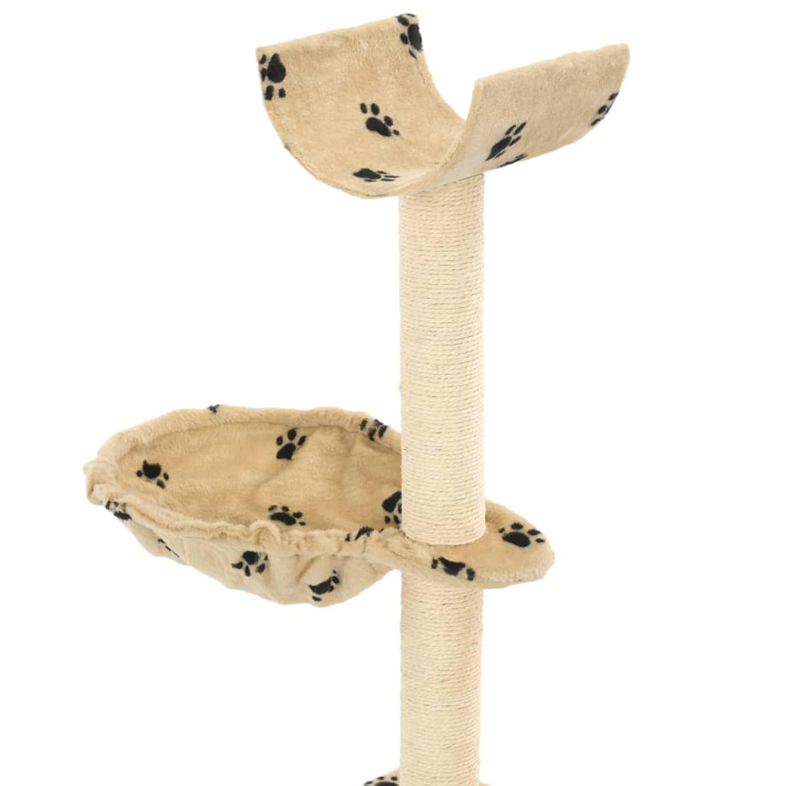 ShGaxin Rascador para Gatos Poste de sisal, Arbol para Gatos, Gatos Accesorios, Arranhador para Gatos, Arbol Rascador Gatos, 105 cm Huellas Beige