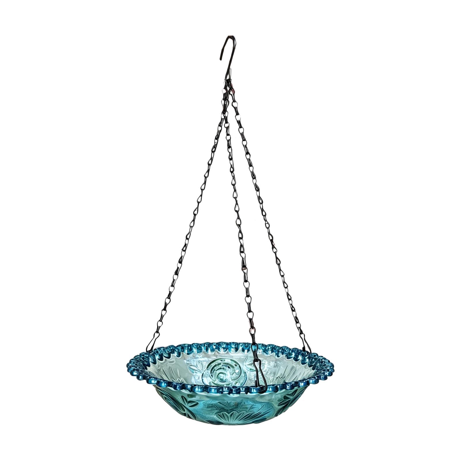 BWANGIAO Hanging Bird Bath For Garden With Metal Hook And Clean Attracts Wild Birds