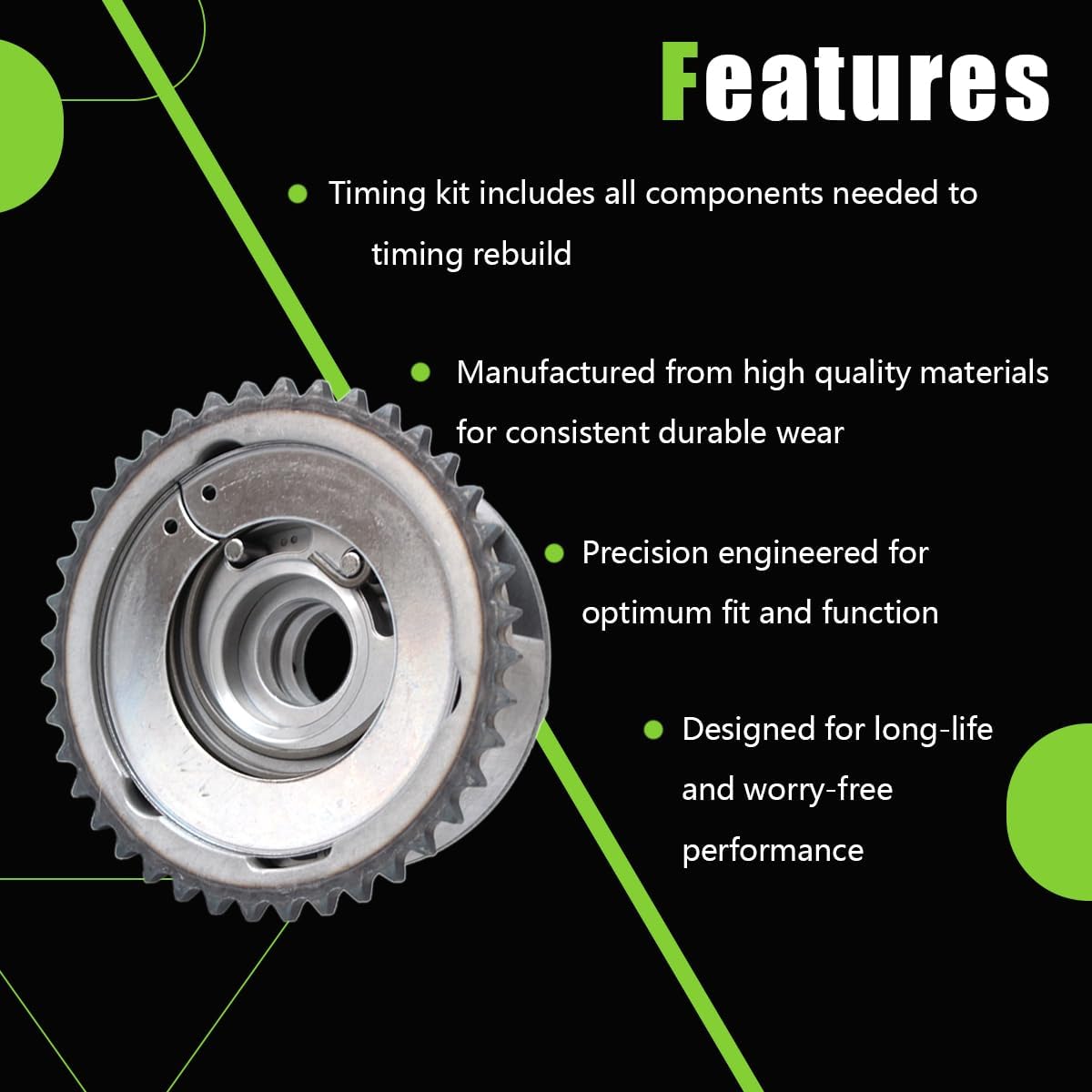 916-553 Engine Variable Valve Timing Sprocket Gear Fit for 2011-2016 Chevy Cruze Volt, 2012-2021 Trax Sonic Buick Encore 1.4L L4 55562222