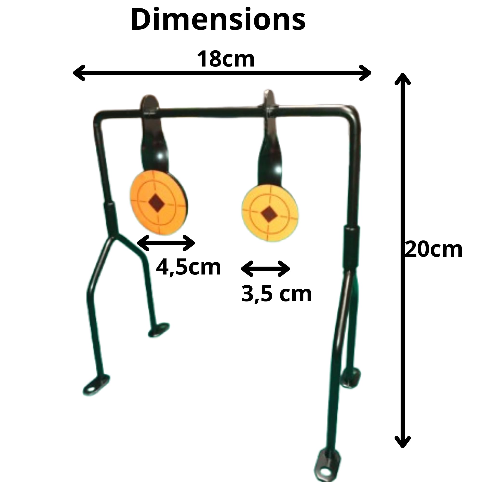 Cibles - Support -Tir Pistolet, Carabine- Air Comprimé, Carabine à Plomb,Spot de TIR à Réarmement Automatique par Balancement-Mobile- Plinking-Cible basculante- - 2