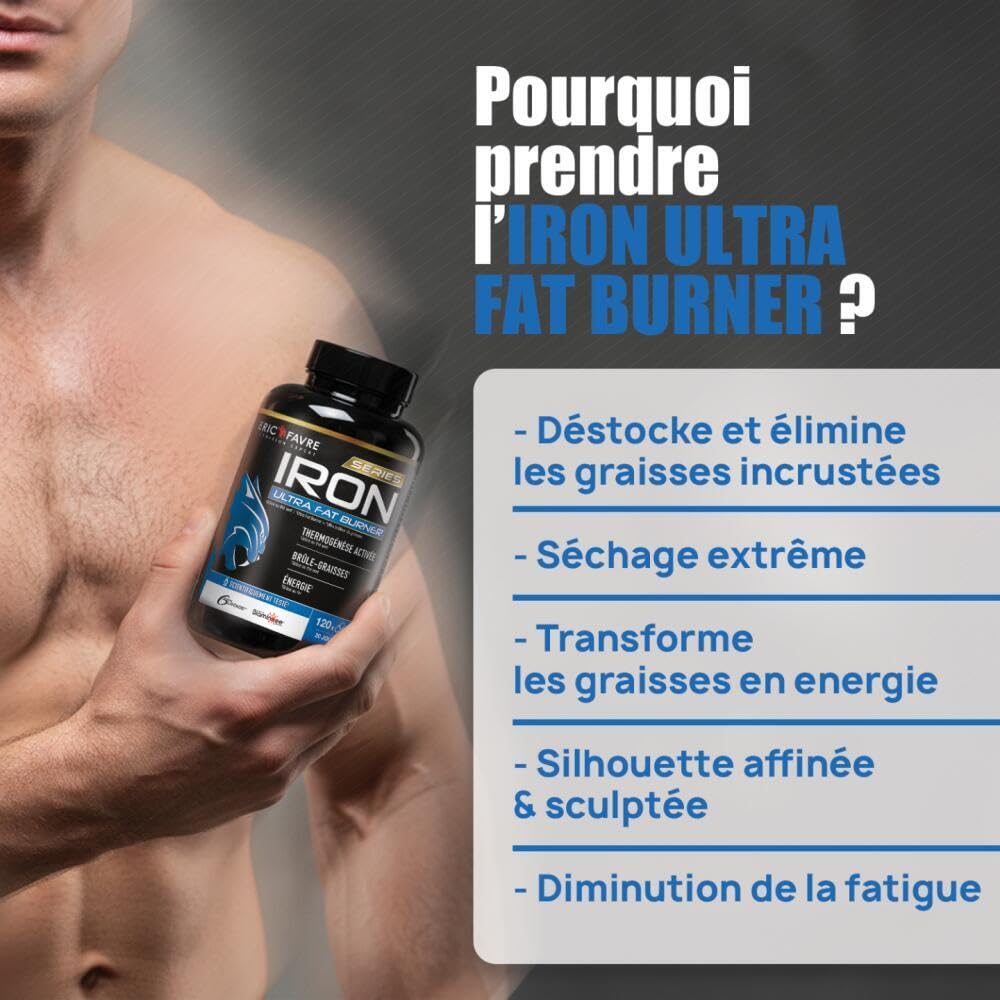 PACK Objectif Minceur BRULE GRAISSE IRON ULTRA FAT BURNER E.A.A + LIQUID BURNER Pina Colada 3 en 1 - Minceur Femme et Homme - Eric Favre