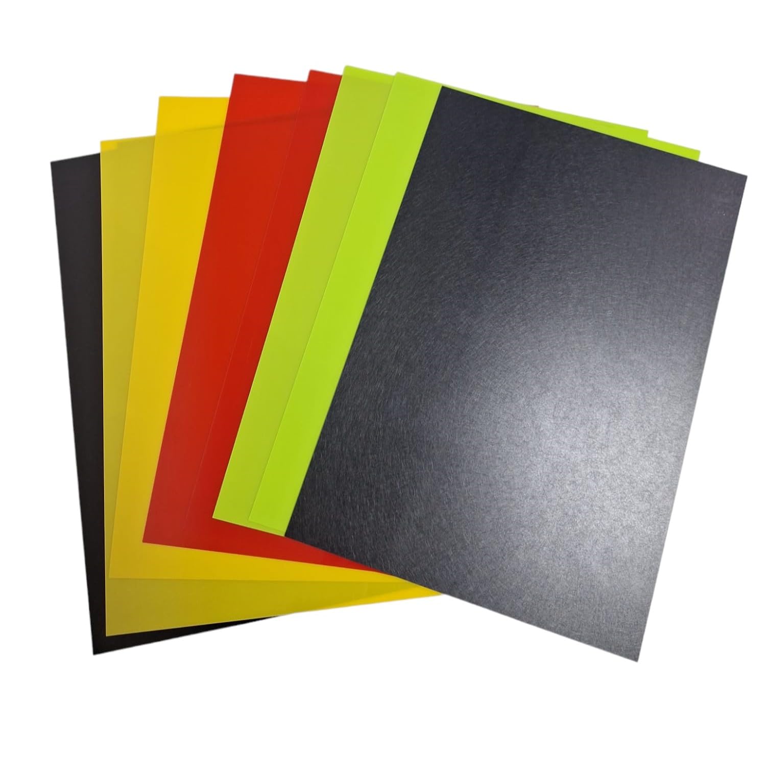 8 Sheets Colorful Magic Plastic Heat Shrink Sheets Oven Shrink Paper: Red, Yellow, Black, Green, Craft Projects, Custom Jewelry, Decorations