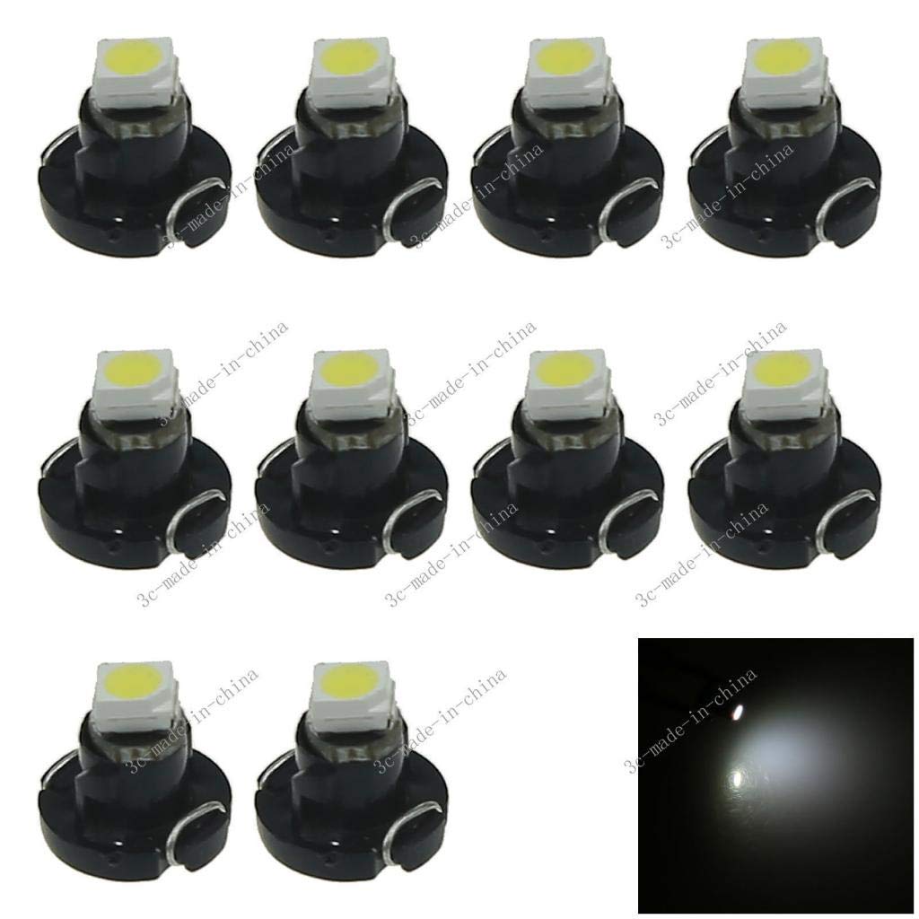 10 x biała żarówka Neo Wedge T3 1SMD 5050 LED do świateł samochodowych z kontrolą klimatu