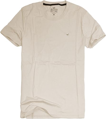 Hollister Camiseta de algodón con cuello redondo HOM C para hombre, 1118-402