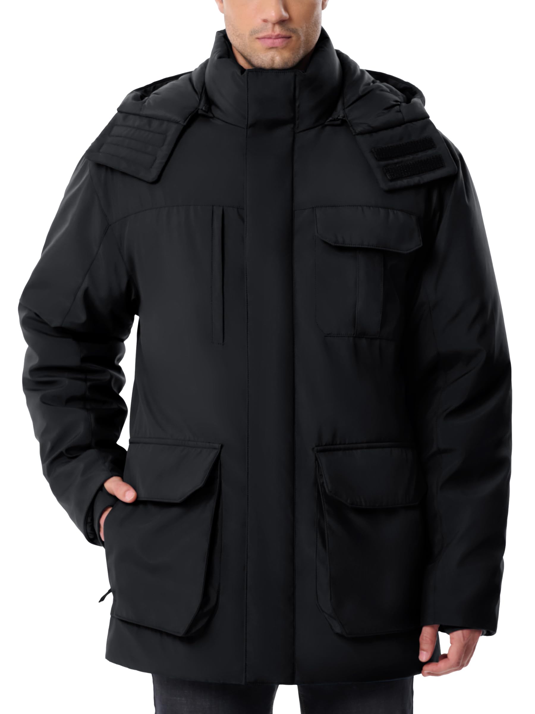 Winter Coats For Men Winter Jackets Waterproof Warm Thicken Puffy Hooded Insulated Thicken Parka Coat