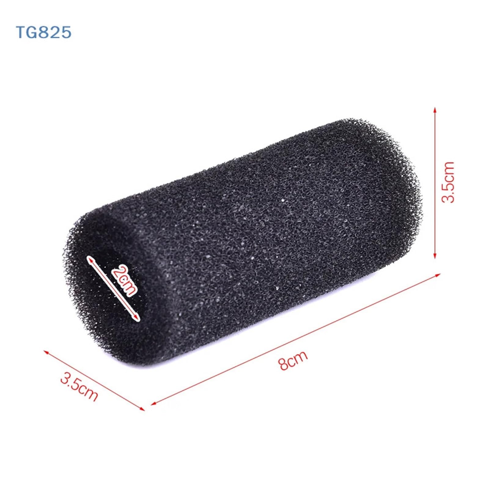 Cubierta Protectora de Filtro Acuario Esponja Negra 5 Piezas