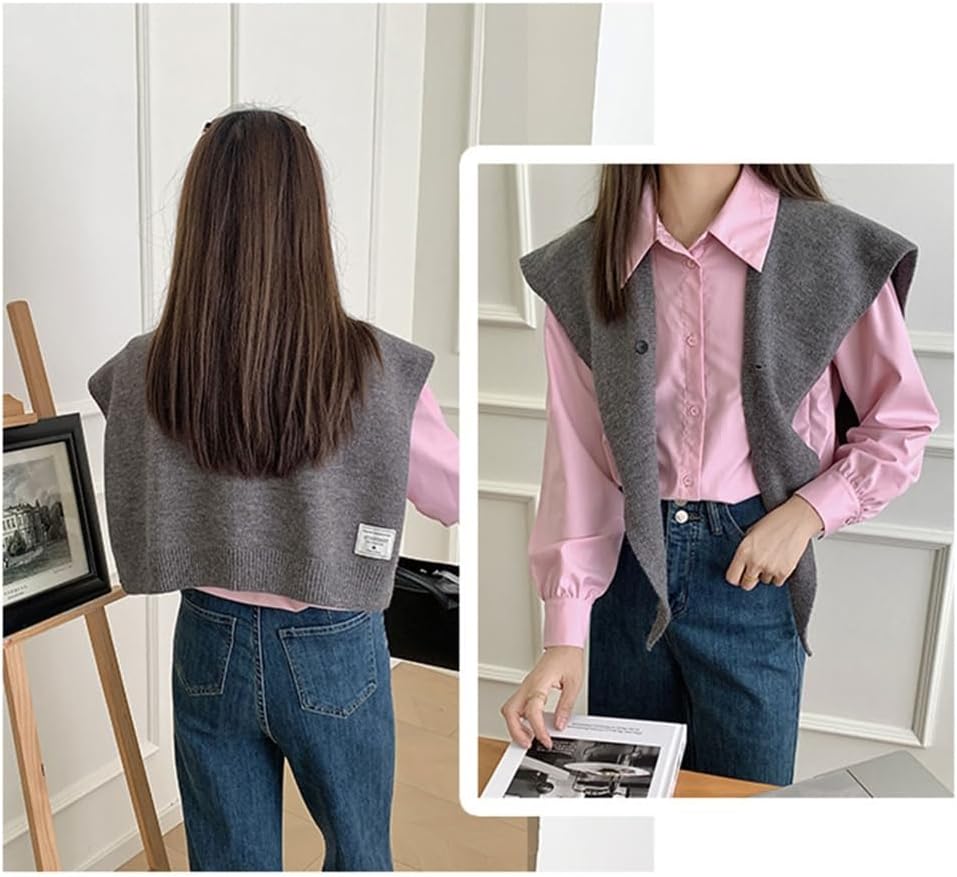 Stylish Cropped Shoulder Scarf Shawl Modern Fashion Accessory Scarf For Women Lightweight Polyester Outerwear image 4