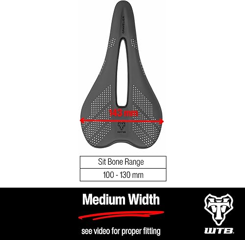 Miniatura 7 de WTB Gravelier - Sillín negro inoxidable mediano