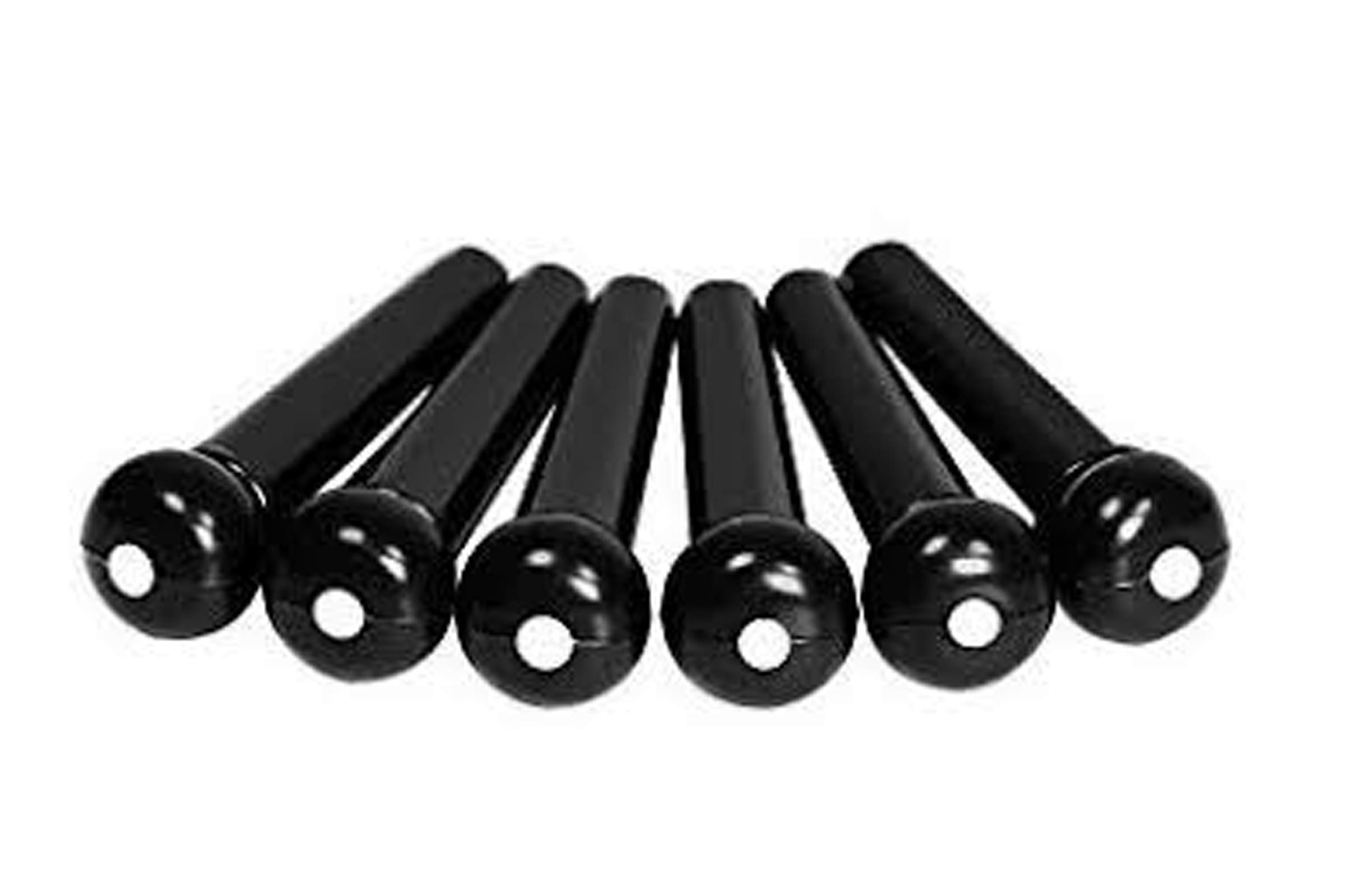 6 Piece - Premium Acoustic Guitar Bridge Pins ABS Plastic Black-image-32