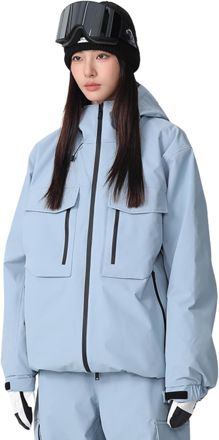 3L Snow Snowboard Jackets for Men Women Windproof Hooded Snowboard Jacket Outddoor Ski Coat