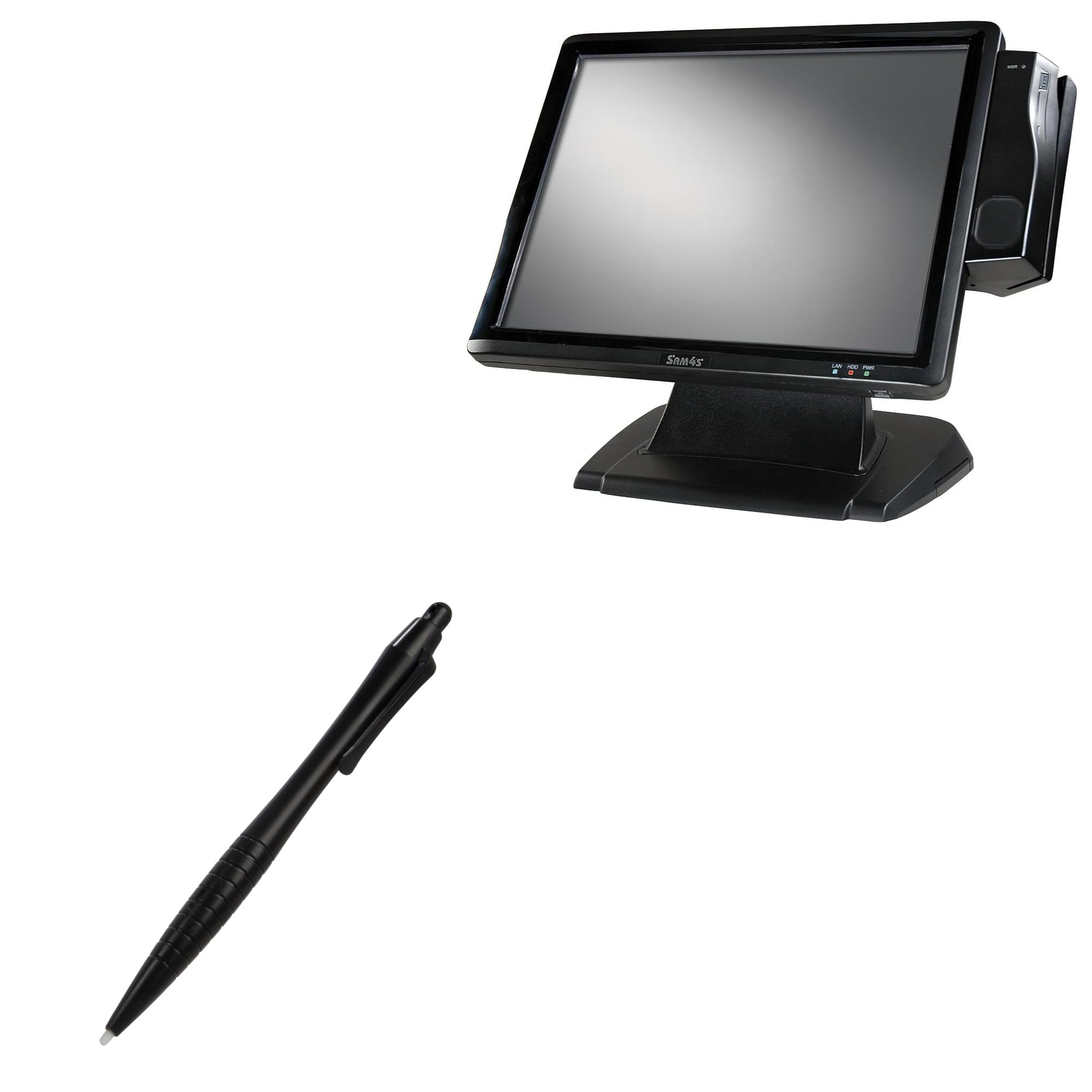 BoxWave Stylus Pen Compatible with Sam4s SPM-T15 Resistive Touch (15 in) - DirectTip Resistive Stylus, DirectTip Resistive Stylus - Jet Black
