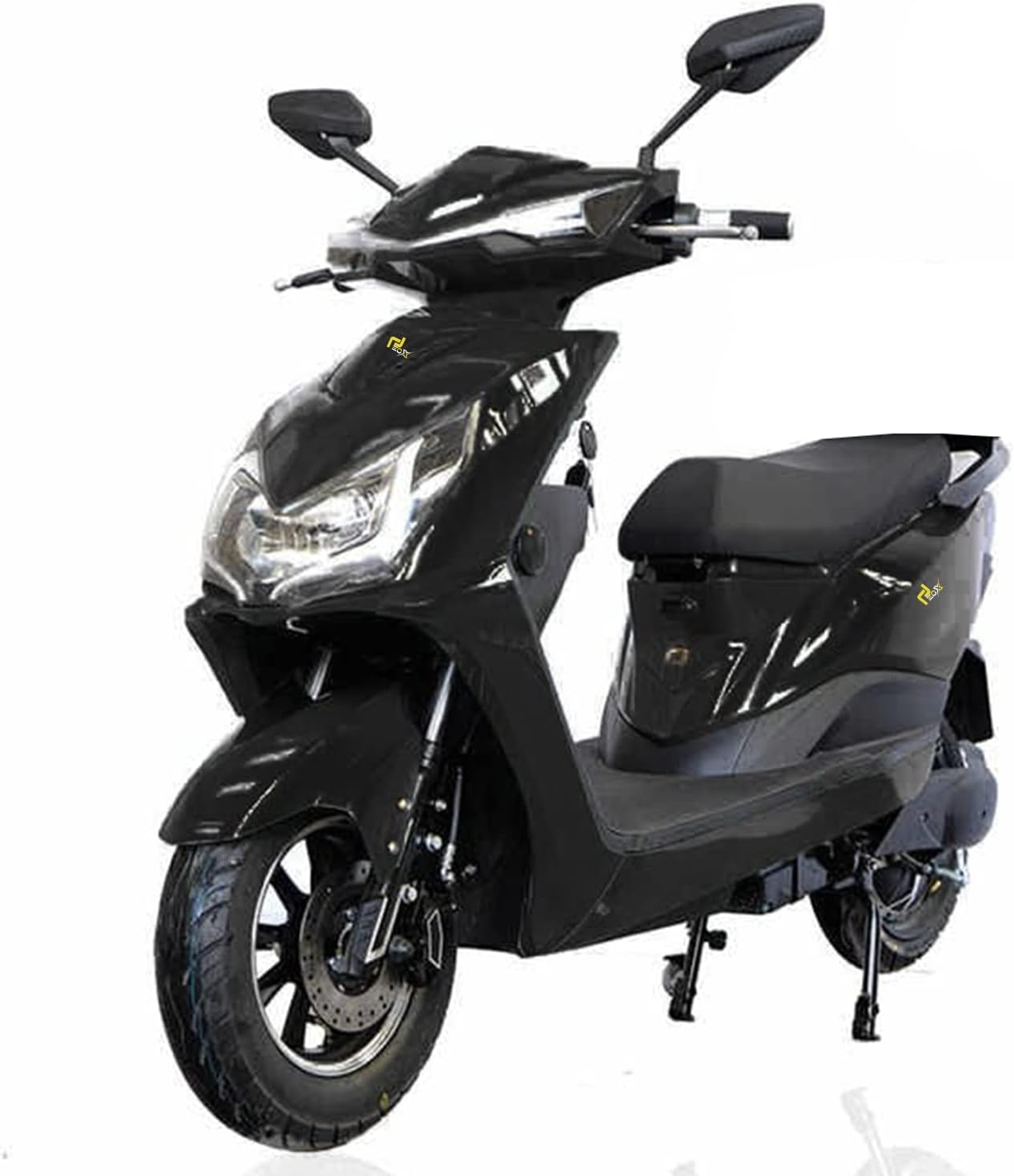 EOX E2 Electric Scooter | Non RTO | 50-60Km/Hr/Charge | Battery 27AH/48V VRLA Battery (Lead Acid Battery, Black)