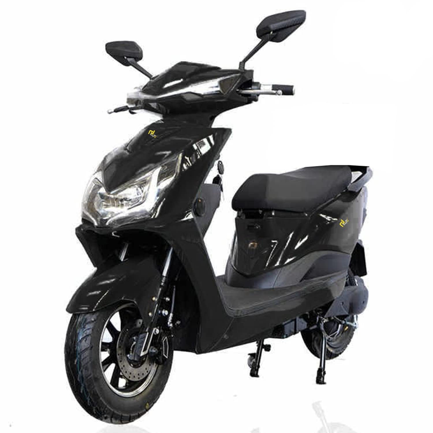 EOX E2 Electric Scooter | Non RTO | 50-60Km/Hr/Charge | Battery 27AH/48V VRLA Battery (Lead Acid Battery, Black)