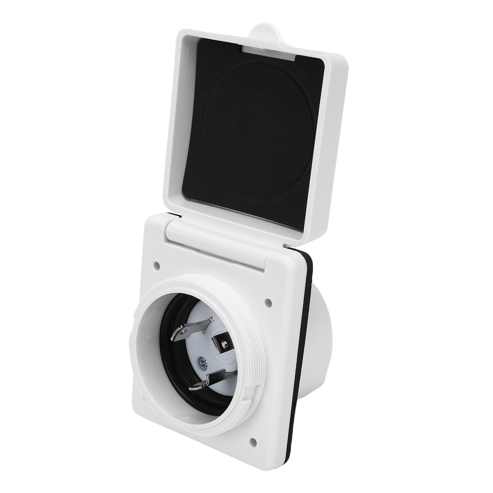 Marhynchus RV Power Box de 30a RV Box de 30 Amperios de Entrada de Energía en la NEMA L5-30P 125V Bloqueo de Torcido con Cubierta Resistente a la Intemperie para RV Boat Marine ETL