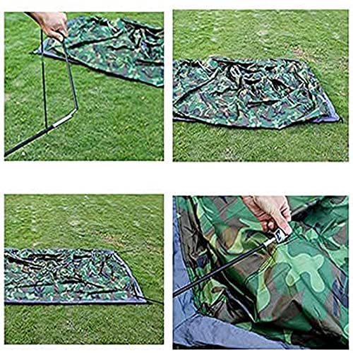 Tela para sombra impermeable para camping azul miniatura 4