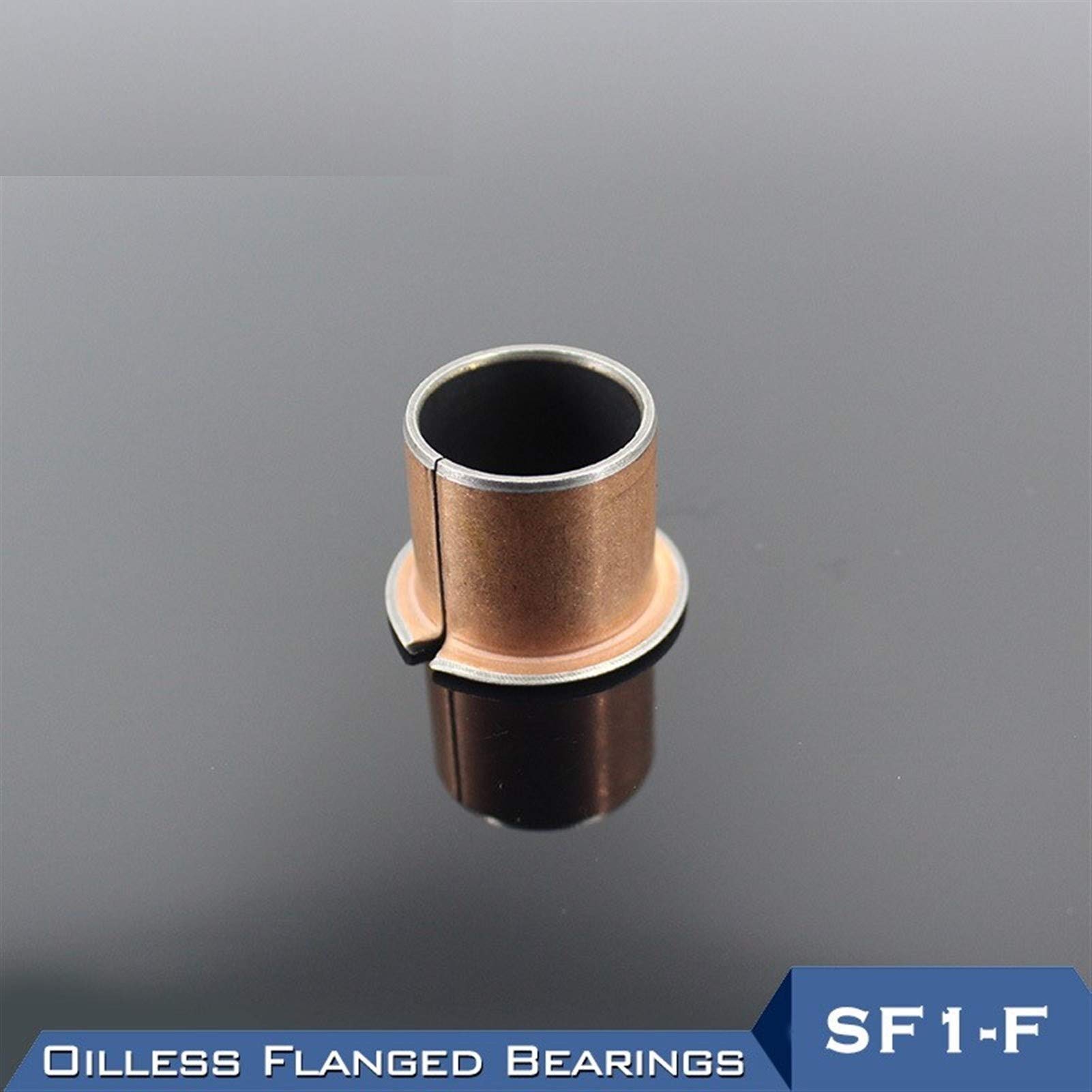 ZHENGGUIFANG SF1-F 5Pcs Oilless Flanged Bushing Bearing SF1-F15215 SF1-F16100 SF1-F16120 SF1-F16150 SF1 Self Composite Flange Bearings (Size : SF1 F16100)
