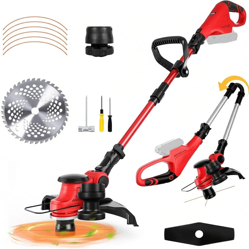 Cordless Strimmer Foldable for Milwaukee 18V Battery (No Battery)