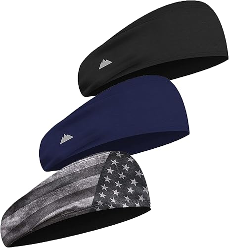 Vista 61 de Tough Headwear Tough Outfitters Headband for Men - Mens Headbands - Working Out Sports Performance Head Bands - Athletic Cycling Running Sweat Band