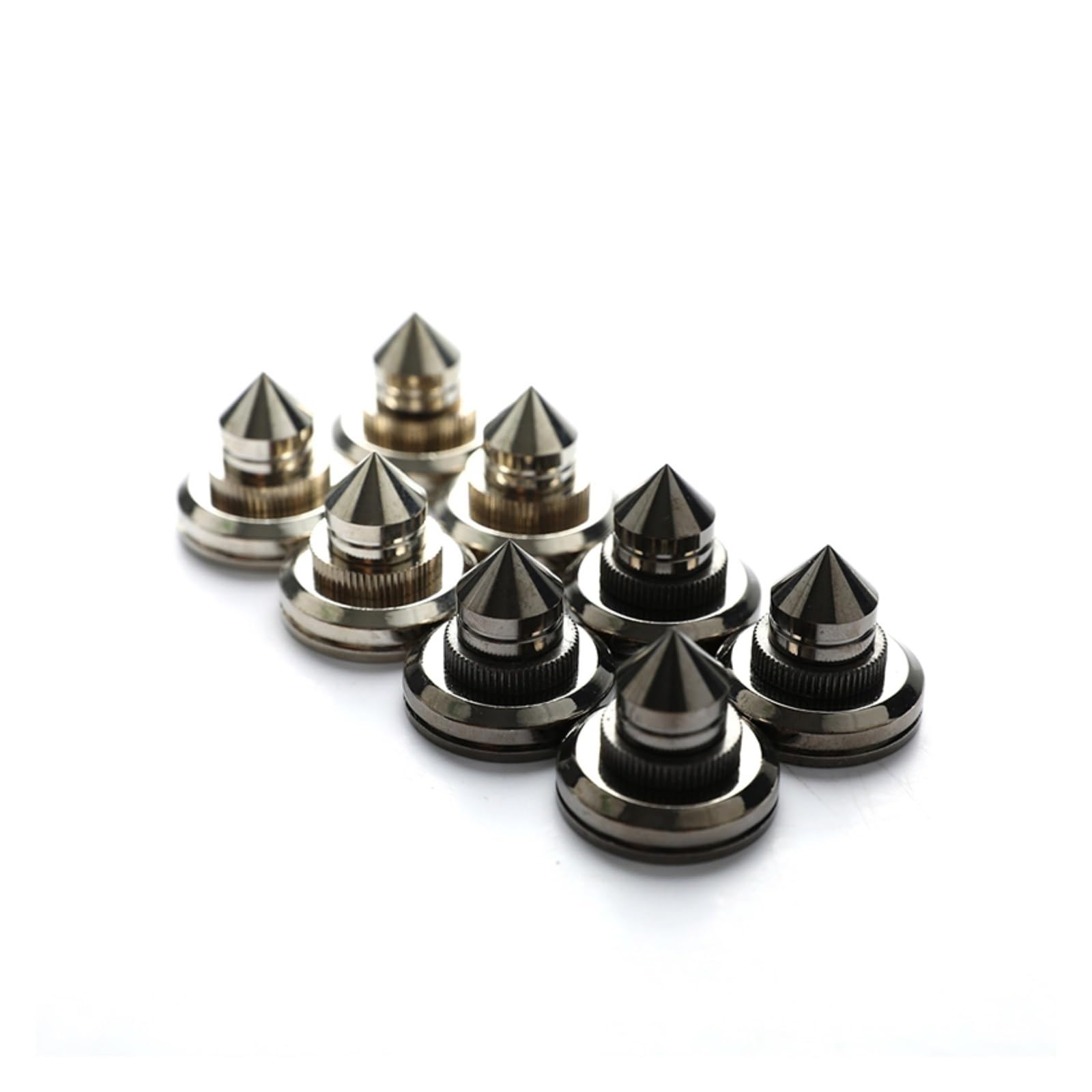 Inox SpeakerSpike 4 set di poggiapiedi for supporto for altoparlante | Chiodo del piede del pavimento del cono delle punte della scatola dell'altoparlante in rame(A1)