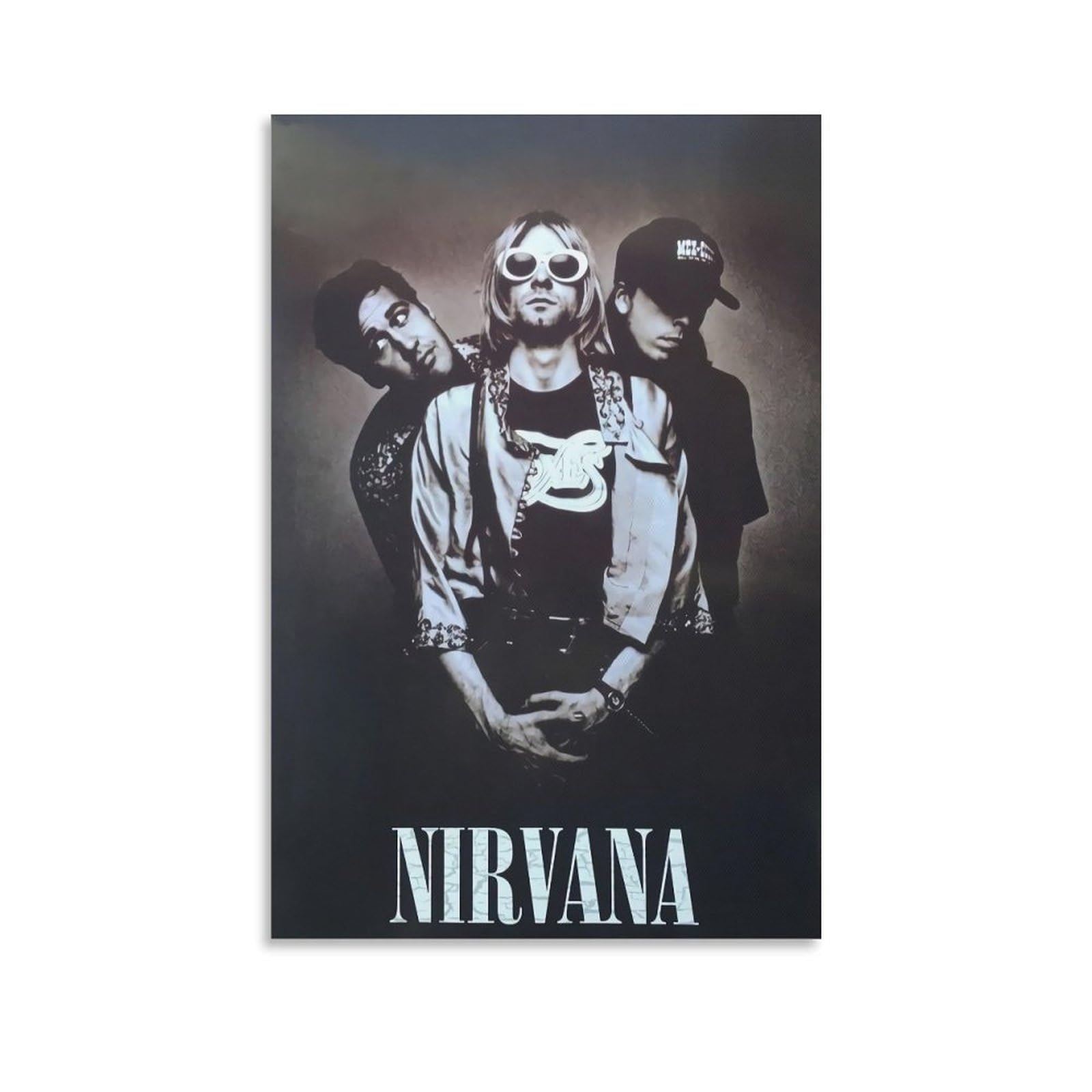 YNTNDYGV Nirvana Poster Vintage Music Band Poster Decorative