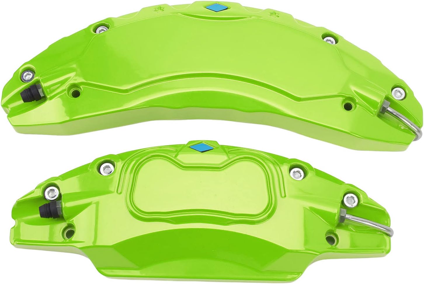 4PCS Car Caliper Cover, Aluminum Alloy Disc Brake Caliper Guard with Heat Dissipation for 2017-2023, 18in 19in Wheels Hub (Green)