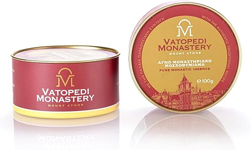 Miniatura 8 de Incienso Monástico Puro del Monte Athos con la Auténtica Receta Tradicional 10 x 3.53 oz (Mirra)