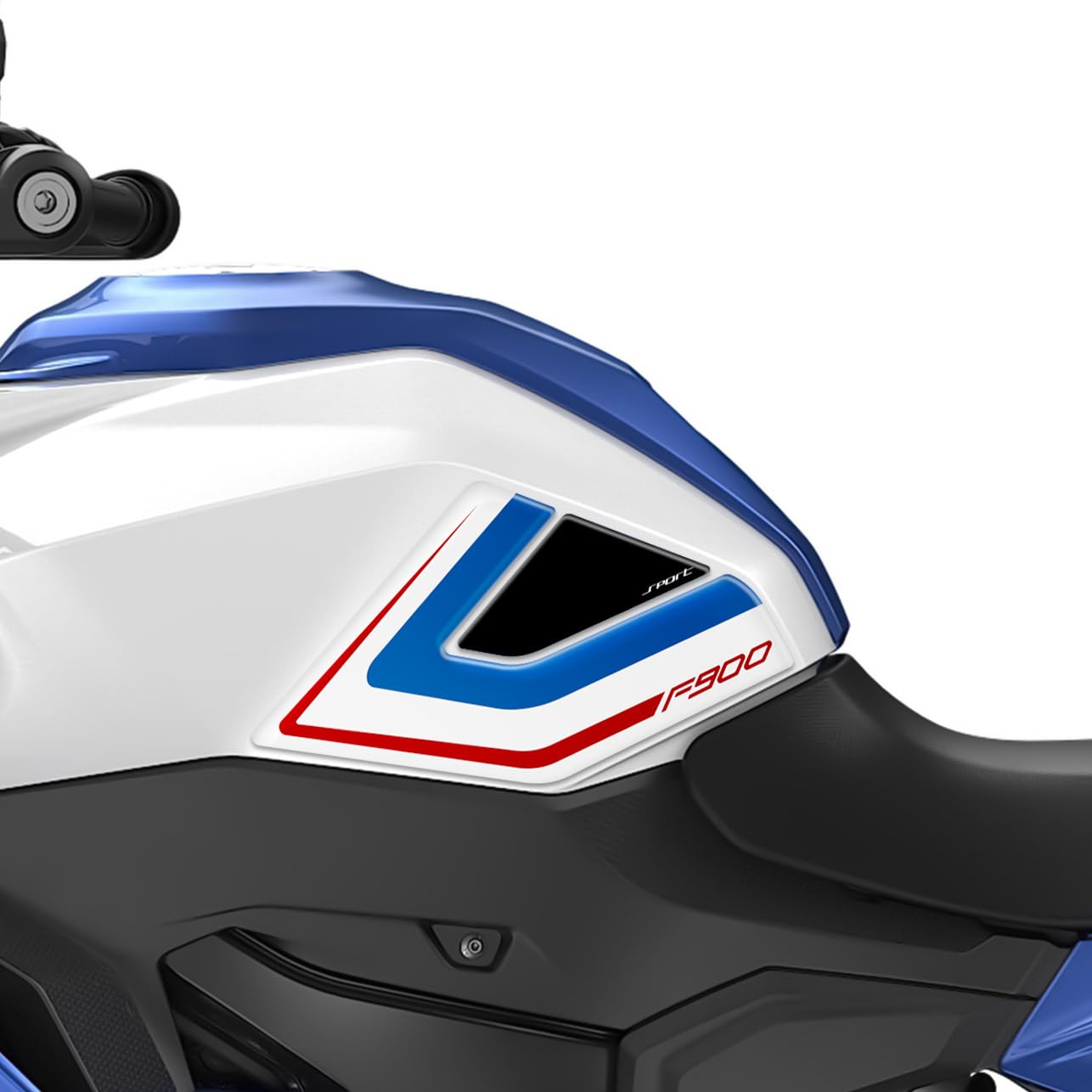 Az Graphishop - Adhesivos laterales para depósito de resina 3D compatible con BMW F 900 XR 2024-2025, protección contra golpes y arañazos, accesorios para moto, fabricados en Italia L-F900XR-25