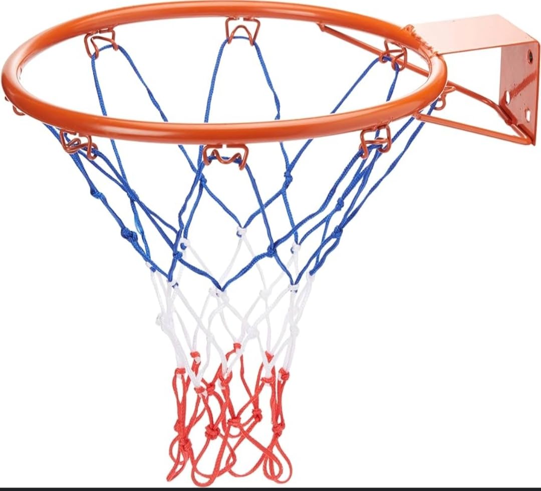 Basketball Ring, Standard Hoop for Indoor and Outdoor Use, 30cm Diameter, Solid Steel Construction 3