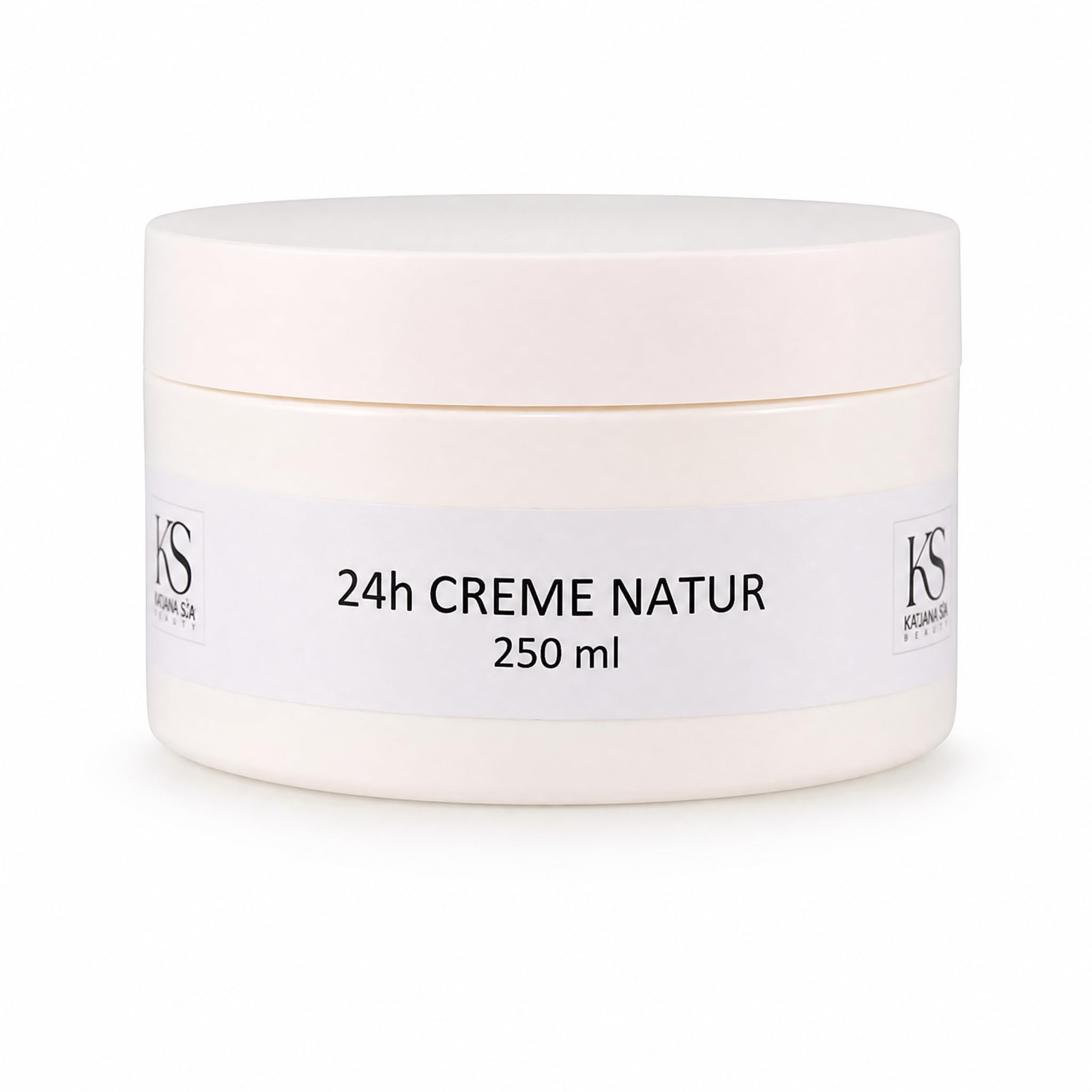 KS Beauty 24h Creme Natur – Tages- & Nachtcreme mit Aloe Vera, Kokosöl, Q10, Niacinamid & Vitamin E (250 ml)