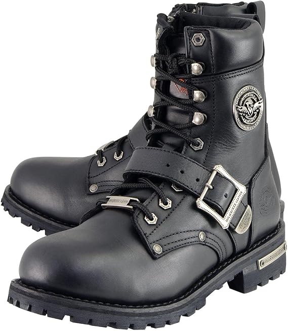 Milwaukee Leather Men's Classic Motorcycle Boots (Size 7)
