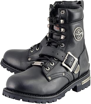 Milwaukee Leather Men's Classic Motorcycle Boots (Size 7)