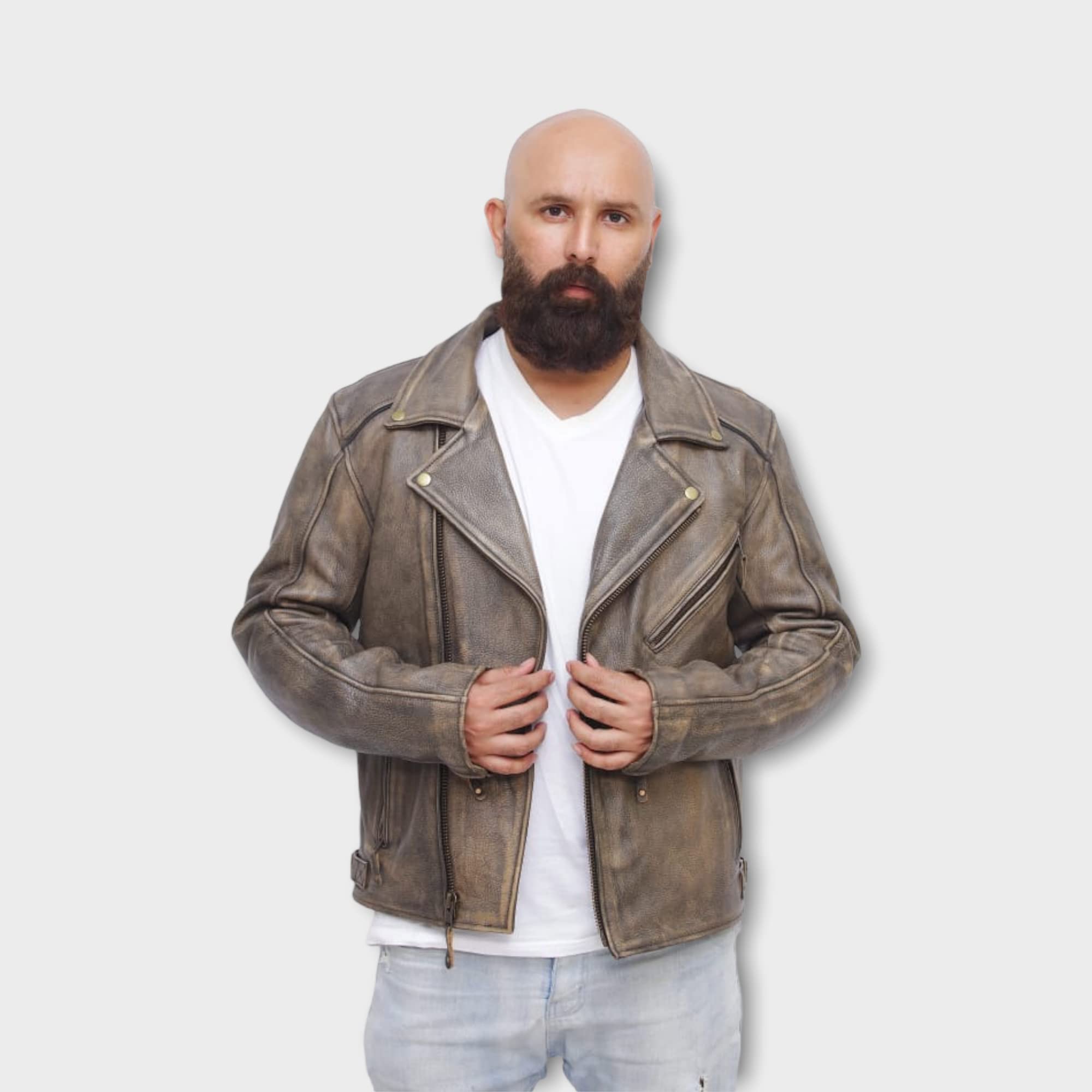 Amazon.com: A&H Apparel - Men's Motorcycle Genuine Cowhide