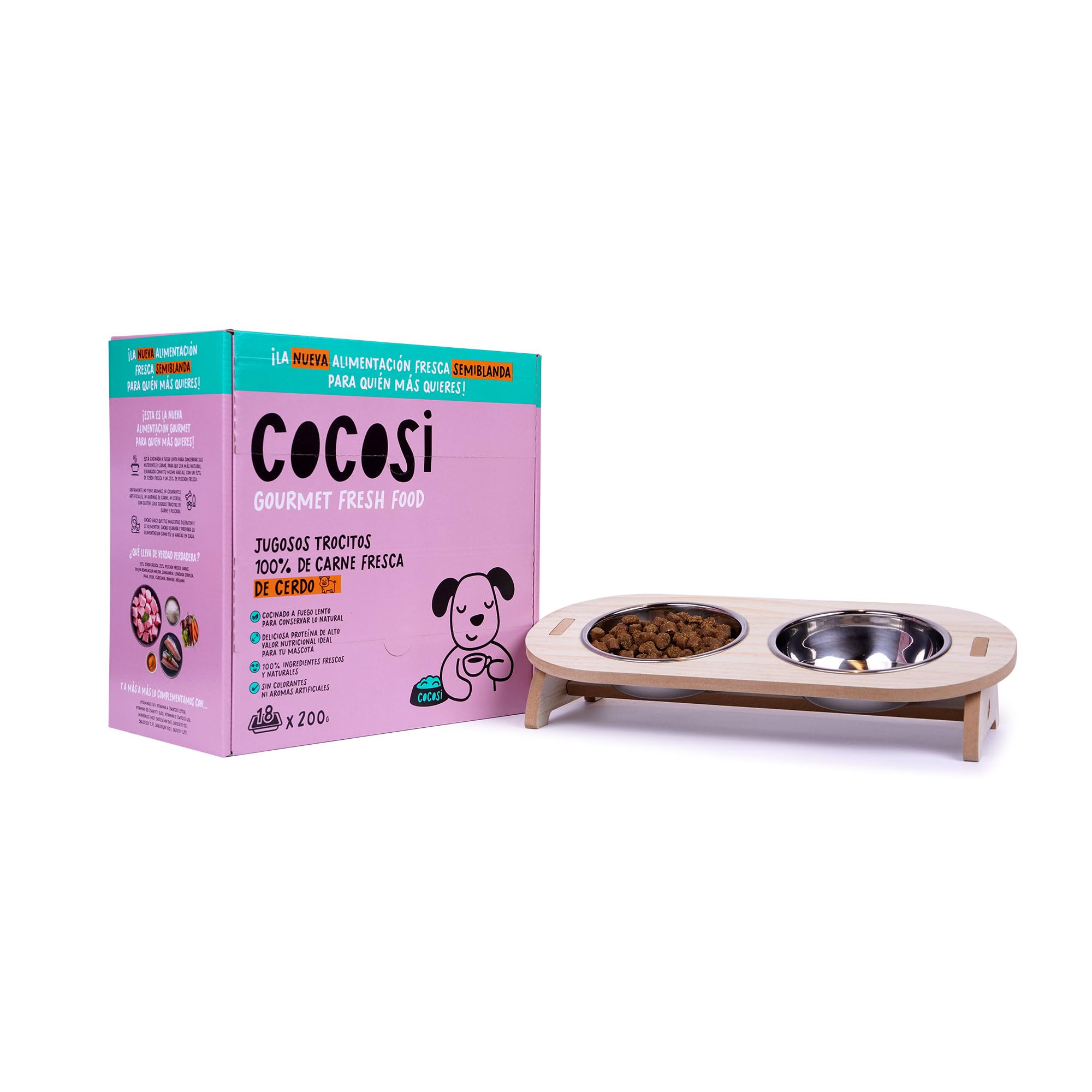 CoCosi Alimento Semiumido per Cani Nutrizione Completa Deliziosa Alta Palatabilità (3.6 KG, Gusto Maiale)