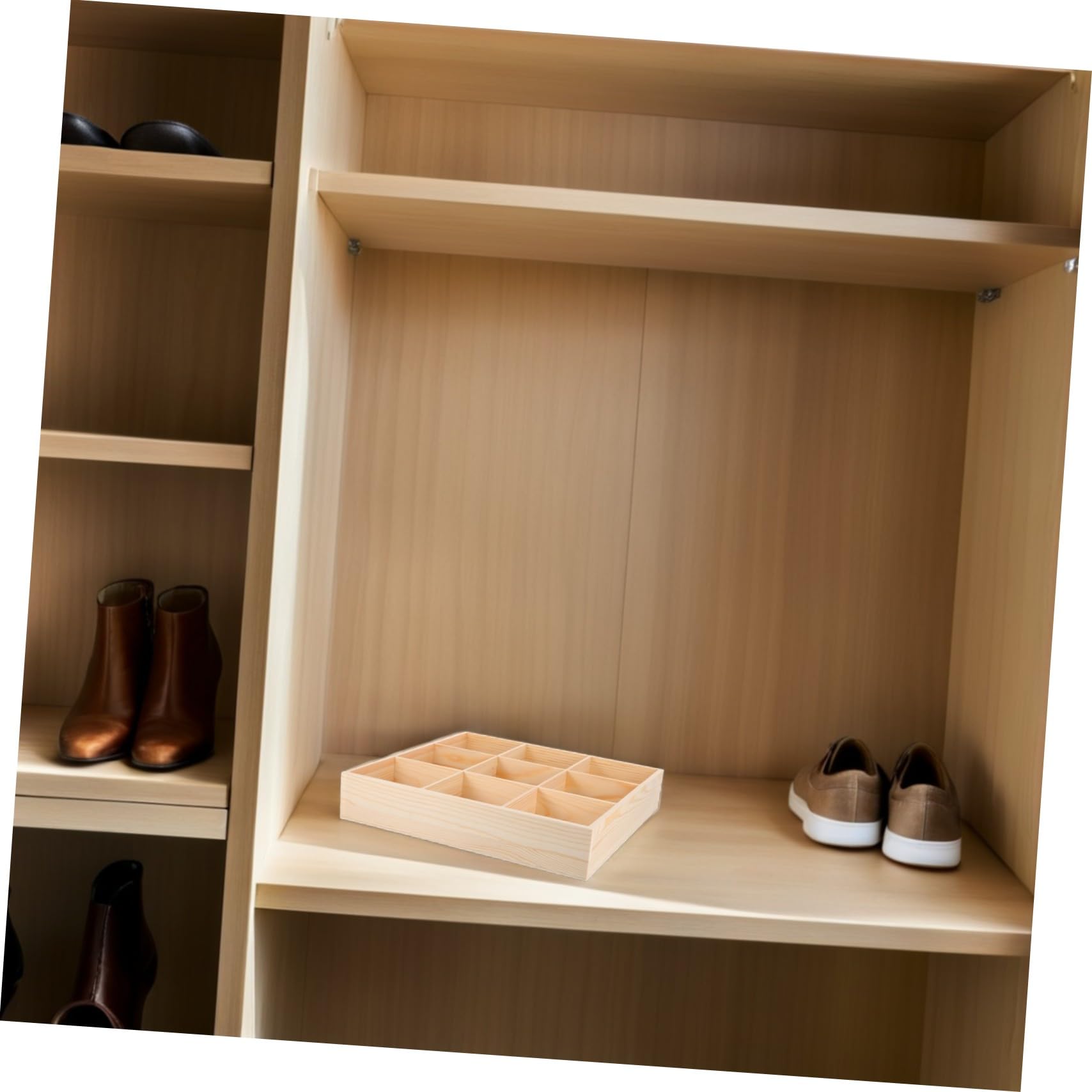 Ipetboom 2piezas Caja de Almacenamiento para Calcetines y Ropa Interior Organizador Compartimentos Ahorra Espacio Armario o Dormitorio