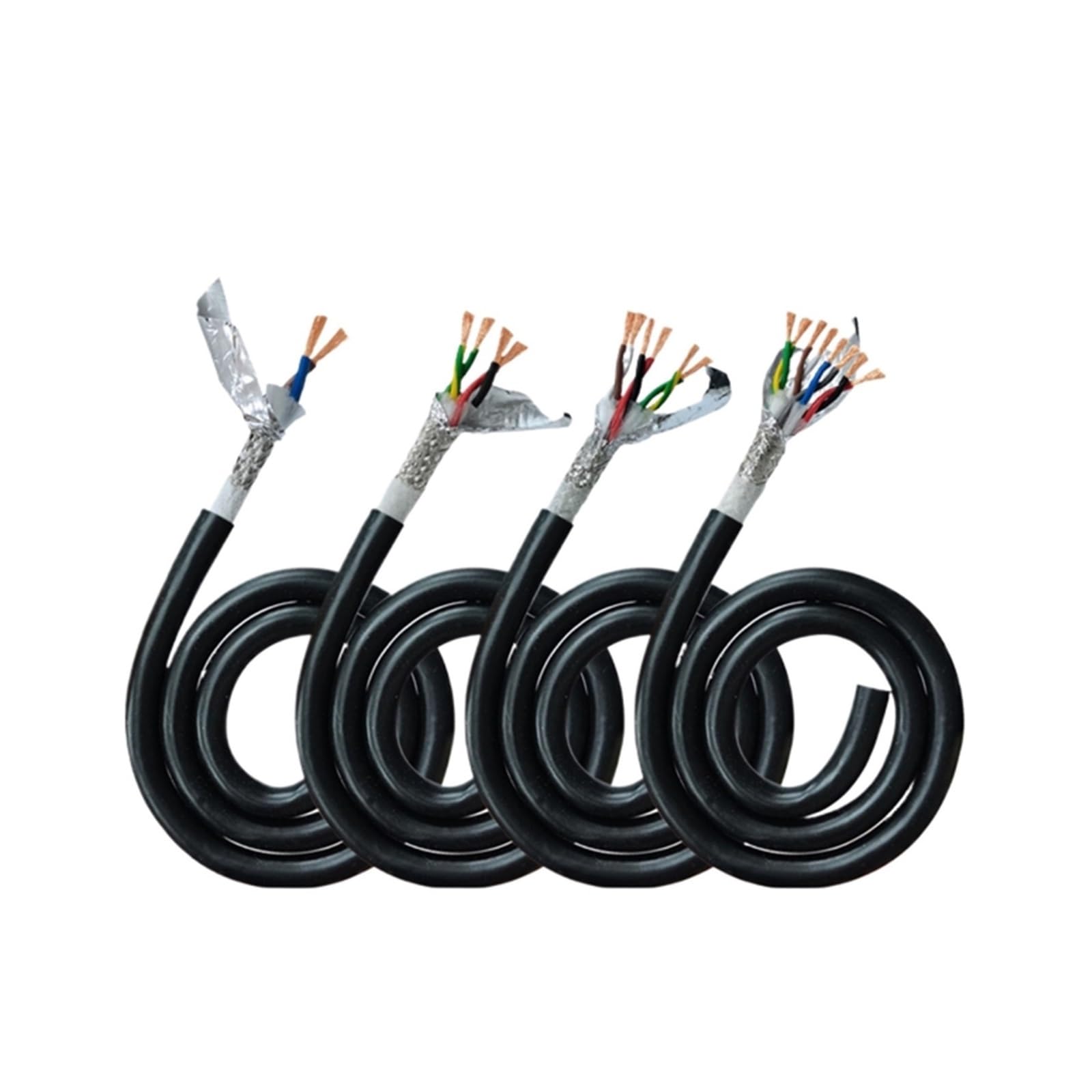 2-16-żyłowy, Ekranowany Kabel Łańcuchowy Typu Skrętka PUR