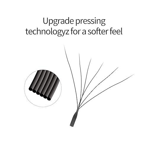 Miniatura 5 de Extensiones de pestañas falsas 6D con volumen, abanico prefabricado, rizado 0.07 D, mezcla de 8-15mm, pestañas mate negras en forma de W,