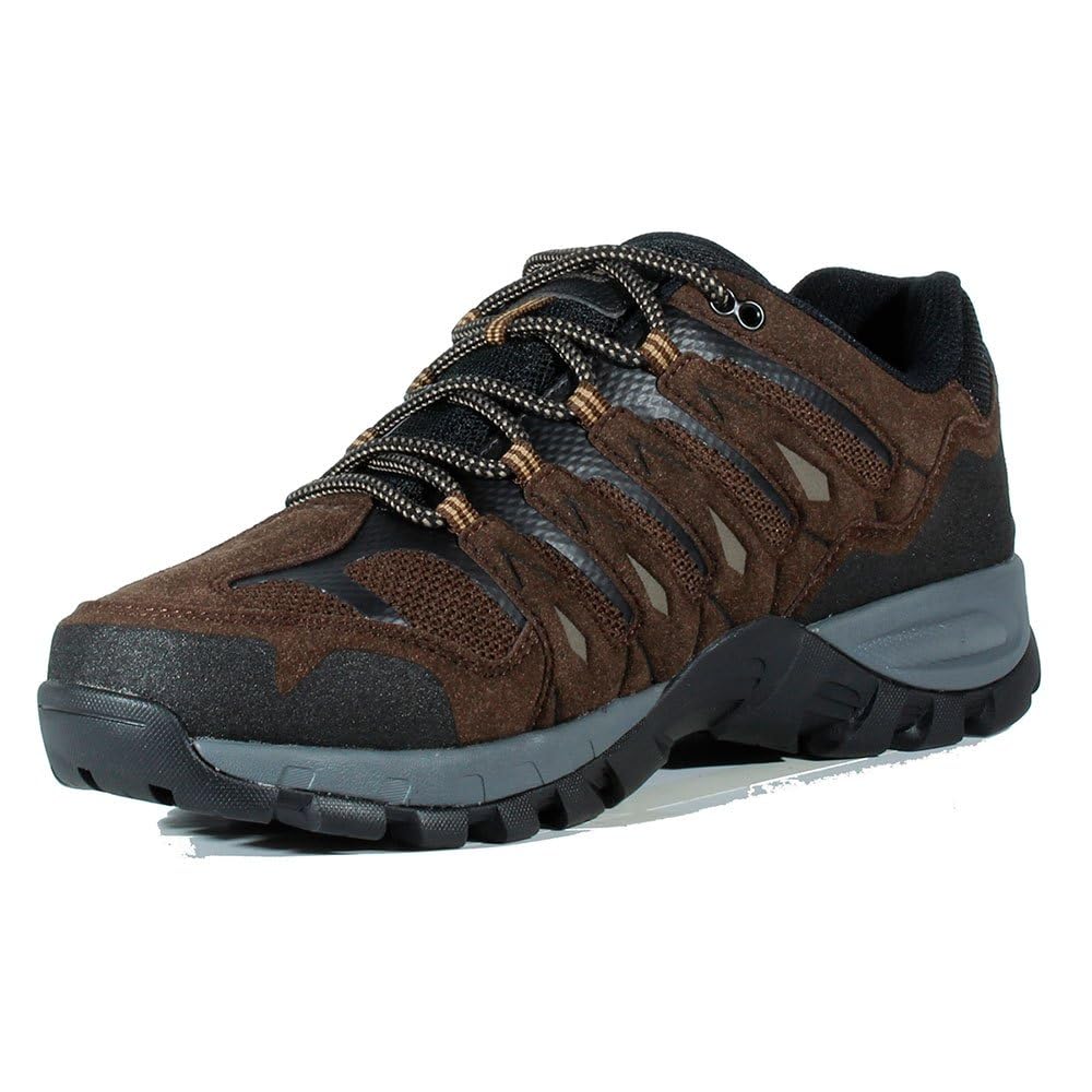 HI-TEC Corzo Low WP - Botas Trekking Hombre, Zapatillas Trekking, Impermeables, Transpirables, Ajuste Seguro, duraderas, cómodas, protección Adicional, excelente tracción, Ideales para Senderismo